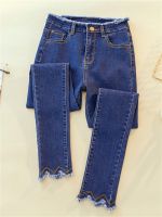 【YD】 Ripped Jeans Woman clothes Waist Mom push up black Stretch jeans Ladies Denim Pants Trousers