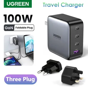UGREEN 100W USB C Charger, Nexode 4-Port GaN Foldable Compact Fast Wall  Charger Power Adapter for MacBook Pro/Air, iPad Pro, iPhone 15 Pro, Galaxy  S24