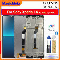 MagicMeta Original 6.2 "Original Screen For Sony Xperia L4 Lcd Display With Touch Screen Digitizer For Sony L4 XQ-AD52 XQ-AD51 LCD พร้อมกรอบ