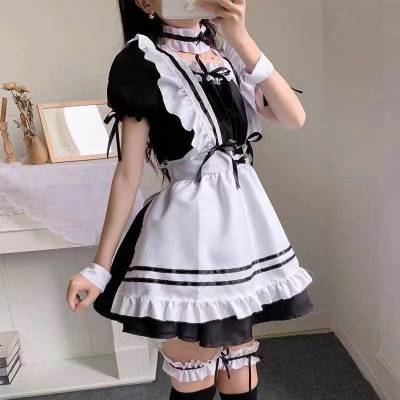 2023 ชุดแม่บ้านสไตล์ญี่ปุ่น COS ชุดเดรสผู้หญิงน่ารักสำหรับนักเรียน Lolita Maid Boss ชุดสูทสองมิติ