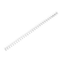 15mm Plastic Binding Coil 30-Ring 0.59" Diameter Multi-ring Binding Coil Clip Closure for Most Loose-leaf Notebooks HX6A