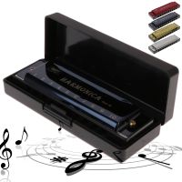 10 Holes Key Of C Blues Harmonica Musical Instrument Educational Toy With Case Drop Ship