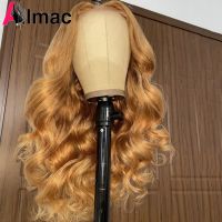 【LZ】۞❍   27 Honey Blonde Lace Closure Wig Remy Brazilian Lace Front Wig Body Wave Wig With Baby Hair Human Hair Wigs Pre Plucked 180