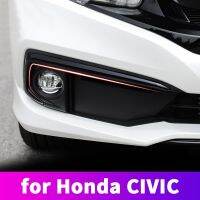 Front Fog Light Frame Trim Strip Headlights Modified Car Accessories For Honda Civic 10Th 2019 2020