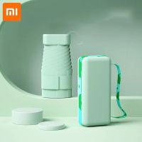 เหมาะสำหรับ Xiaomi พกพาขนาดเล็กร่มกันแดดกะทัดรัดกระเป๋าพกพาขนาดเล็กป้องกันรังสียูวีร่มกันแดดพับได้ร่มกันแดดร่มกันแดดฝนที่เบามาก