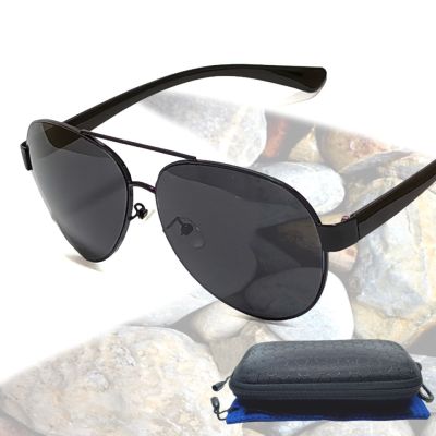 แว่นดำเท่ๆ แว่นตากันแดด ทรงนักบิน สีดำ เข้มๆ เท่ๆ ป้องกัน UV400