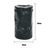 Environmental Compost Bag, Homemade Organic Ferment PE Compost Bag, Planter Kitchen Waste Disposal Compost Bag Remains Bin for Garden