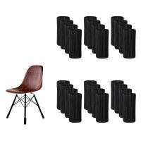 ◑▲▦ 24 Pcs Furniture Socks Chair Leg Floor Protectors Non Slip High Elastic Furniture Caps Covers Furniture Pads Set