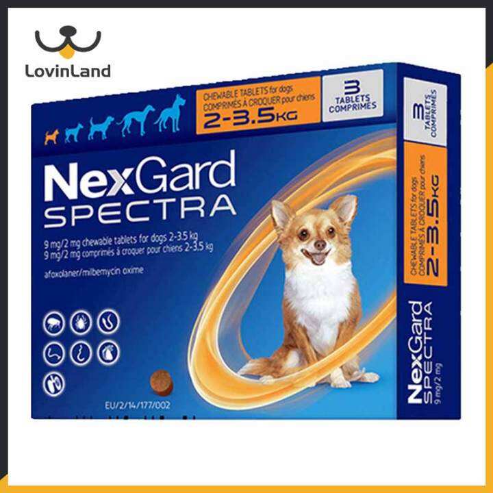 NexGard Spectra Flea, Tick & Heartworm Deworming Chewable Treatment for ...