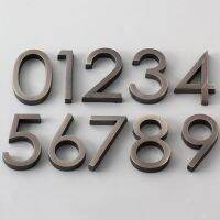 【LZ】◙♝  6cm 0-9 Number Hotel Anti-brushing Stainless Steel Building Numbers Floor Numbers Department Office Hotel Numbers