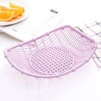 Plastic Hollow Fruit Plate Snack Plate Multifunctional Fruit Basket Home Living Room Coffee Table Simple Candy Fruit Bowl