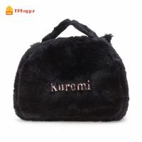 ZGOKTC ลายการ์ตูน กระเป๋าเครื่องสำอาง Melody Plush กระเป๋าถือแบบถือ กระเป๋าเครื่องสำอาง Kuromi แบบพกพาได้ สำหรับผู้หญิง