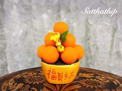 ฟรีค่าจัดส่ง l ส้ม ส้มประดิษฐ์ ส้มปลอม กระถางต้นส้ม กระถางส้มประดิษฐ์ กระถางส้มปลอม ผลไม้มงคล ผลไม้มงคลประดิษฐ์ ปรับฮวงจุ้ย