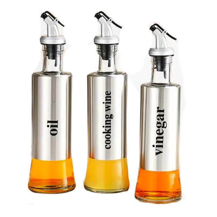 Glass Condiment Control Pot Stainless Steel Glass Condiment Bottle Lazada PH