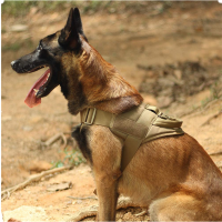 Tactical Big Dog Harness Chest Dog Vest German Shepherd Dog Pectoral Collar Nylon Adjustable Training for Medium Large Dogs