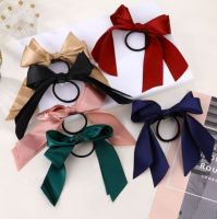 Korean female bow elastic hair rope sweet girl hair accessories ยาง รัด โดนัท โดนัท