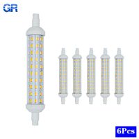 6pcs/lot LED R7S Bulb 6W 9W 12W Spotlight 220V Corn Bulbs 78mm 118mm 135mm SMD2835 LED Lamp Replace Halogen Light For Floodlight