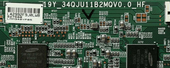 19Y_34QJU11B2MQV0.0_HF กระดานลอจิก T-CON ทีวี LMM340YP05-T01 LSM340YP XMMNTWQ34