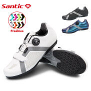 Santic Giày Đạp Xe Cho Nam Giày Đạp Xe Không Khóa Giày Cao Su Đế Ngoài