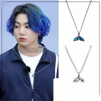 สร้อยคอ ZOE Necklace. KPOP Blue Dolphin เสื้อแฟชั่นสีดำ BTS สร้อยคอเงินแฟชั่นสายโซ่ยาว Choker สร้อยคอเครื่องประดับผู้ชายผู้หญิงสร้อยคอเครื่องประดับเกาหลี