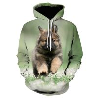 {ร้อน} 2021ใหม่แฟชั่น Qinqin clothing Dog สัตว์ Leisure 3D พิมพ์ Hoodie Sweatshirt ชาย/ผู้หญิง Cool เสื้อ Street Hoodies ผู้ชายเสื้อผ้า Tops