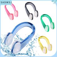 SADWSJ 4pcs 6 สี ซิลิโคน อ่อนนุ่ม ที่อุดหูว่ายน้ำ อุปกรณ์สระว่ายน้ำ ที่อุดหูสูท คลิปจมูกว่ายน้ำ