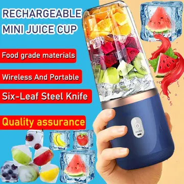 Wireless Portable Blender, Six-leaf Blade USB Rechargeable Mini Juice  Blender