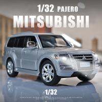 1/32มิตซูบิชิปาเจโร V97รถ SUV โมเดลรถอัลลอยหล่อตายเสียงเบาพวงมาลัยโช้คอัพของเล่นทางวิบากรถของขวัญเด็ก