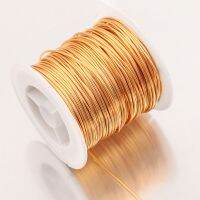 [LDMD] 0.3 1.0mm Real Gold Plated Brass Copper Wire Metal Beading Wire For DIY Bracelet Necklace Jewelry Making Crafts Accessories