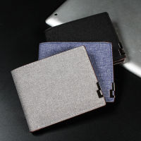 hang qiao shop Fashion Wallet Version Simple Denim Wallet Horizontal Wallet Large Capacity Multi Clip Ticket