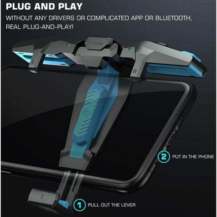 GameSir F4 Falcon Mobile Gaming Controller Trigger Foldable Wings ...
