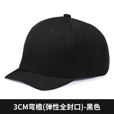 [COD] หมวกปิดสนิทชายหมวกเบสบอลชายทรงสั้นทรงแข็งไซส์ใหญ่ ins หมวกแก๊ปคู่หมวกสั้นสะท้อนเทรนด์