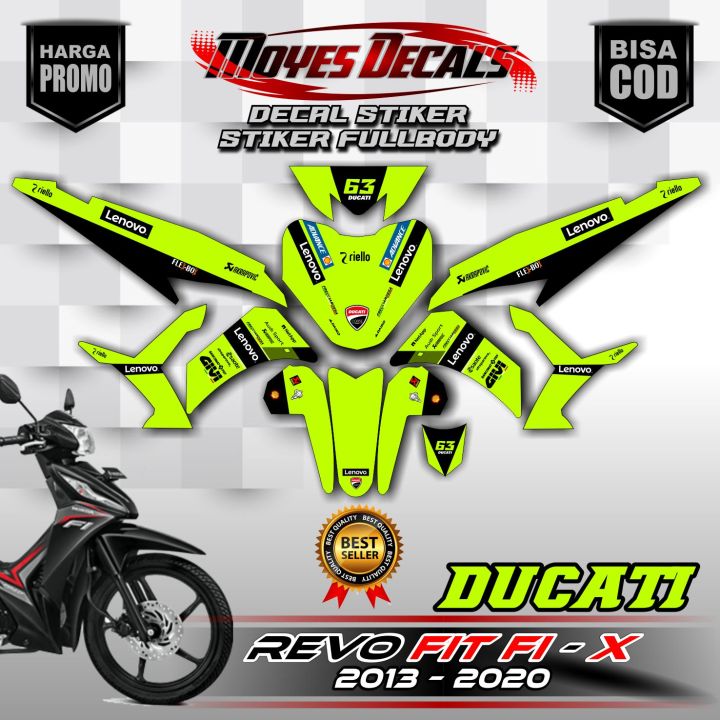 Decal Revo Fit Fi Full Body Decal Stiker Honda Revo Fit Fi