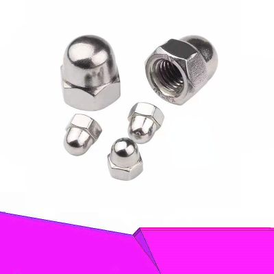 3-10pcs  304 Stainless Steel Hexagon Domed Cap Nuts UNC Thread 8#-32  10#-24  1/4-20  5/16-18  3/8-16 dropshipping Nails Screws Fasteners