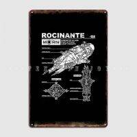 Rocinante Specs The Expansse โปสเตอร์เมทัลมีคราบสติ๊กเกอร์ตกแต่งผนัง Bar Cave โปสเตอร์ Shots โล่ดีบุกส่วนบุคคล