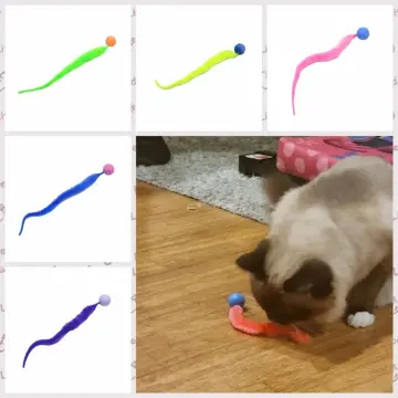 Nobrand Cat Wand Toy Retractable: Cat Fishing Pole Toy Cat Teaser Toy With Wand Refills Multicolor