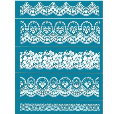 Flowers Self-Adhesive Silk Screen Printing Stencil Mesh Transfers for DIY Painting Wood T-Shirt Pillow Fabric Bags