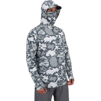 AFTCO Fishing Shirts Upf 50 Hoodie Men Long Sleeve Hooded Face Cover Fishing Clothes Sun Protection Anti-UV Mask Fishing Jersey