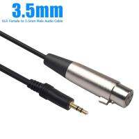 สายไมโครโฟน 0.3/1.5/3/5m 3.5mm Male to XLR Female microphone  Audio cord cable  For Microphone Speakers Sound Consoles Amplifier.