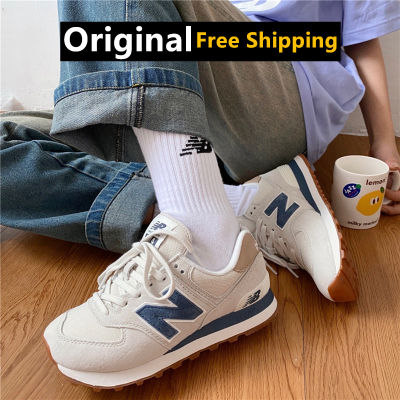 【Original】New Balance 574 NB Mens and Womens รองเท้าวิ่ง รองเท้าผ้าใบกีฬา Unisex Sneakers ML574LGI Free Shipping
