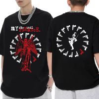 Rock Band Vintage Punk T-Shirt Man Casual Fashion Tshirt My Chemical Romance The Black Parade Print Short Sleeve Gothic T Shirt S-4XL-5XL-6XL