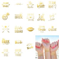 10pc Bridal Bridesmaid team temporary tattoo Bachelor Bride Sticker Decoration Marriage To Supplies