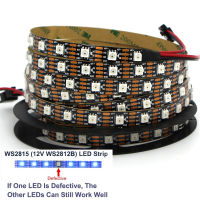 WS2815 DC12V WS2812B WS2813 LED Strip Light RGB Individually Addressable LED Lights Dual Signal LEDsM Pixels tape lamp