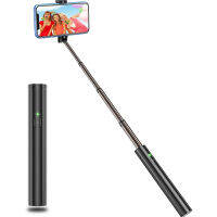 น้ำหนักเบามินิอลูมิเนียมยืด Selfie Stick บลูทูธขาตั้งกล้องสำหรับ 14 13 12 11 Pro Max ซัมซุง Monopod Selfiestick