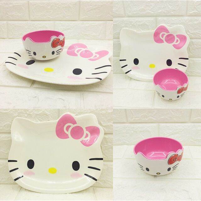 Hello kitty plate and bowl set Lazada PH