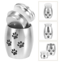 OULII โลหะผสม Pet Urn Pet Cremation Urn Dog Cat Ashes Funeral Keepsake Ashes Keepsake Jar