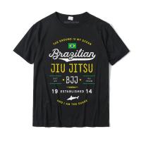 Ocean Shark Jiu Jitsu Shirt For Bjj Jujitsu Gift New Arrival Men T Shirts Group Tops Gildan