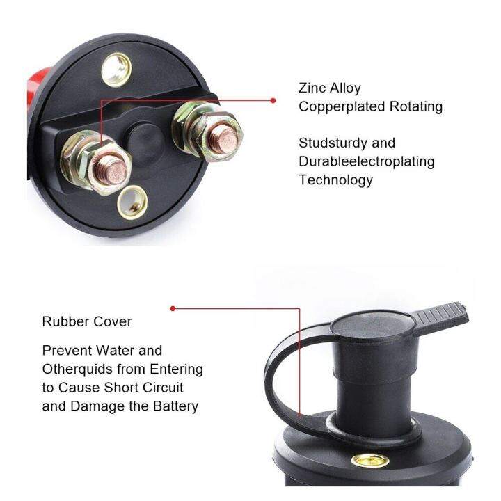 สวิตช์แบตเตอรี่ตัดการเชื่อมต่อ-ampper-ตัวแยกตัดไฟฆ่า-master-สวิตช์แบตเตอรี่สำหรับยานพาหนะรถยนต์น้ำเรือ-rv-รถ-atv