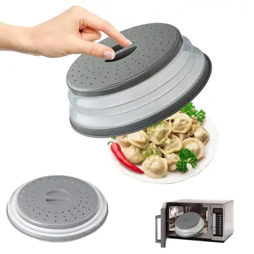 Collapsible Microwave Cover Lid Foldable Food Cover Silicone