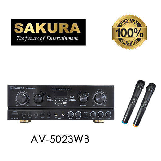 AV5023WB SAKURA KARAOKE AMPLIFIER (SPEAKER A+B SELECTOR) Lazada PH